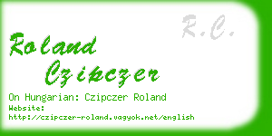 roland czipczer business card